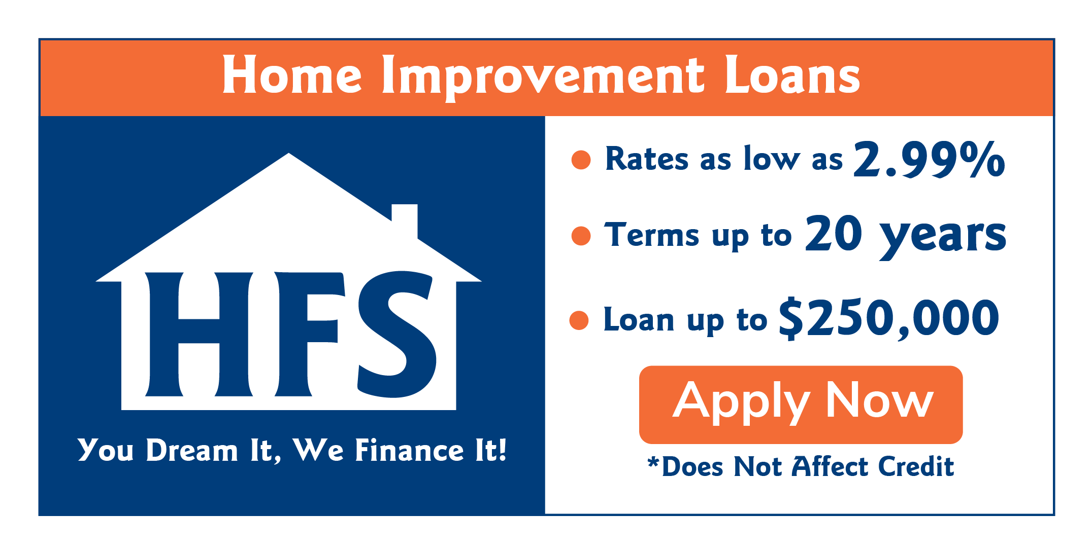finance for home improvements