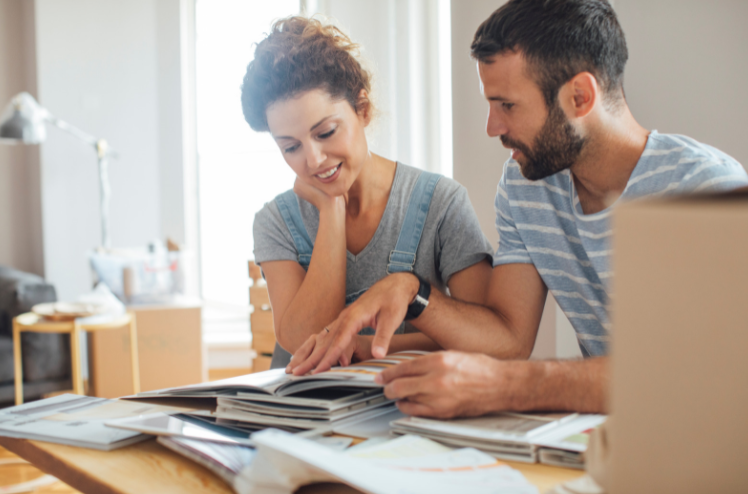 Couple Planning Home Renovation