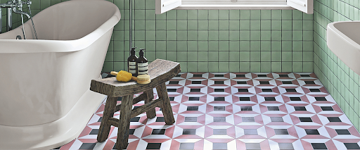  tile patterns for bathrooms with geometric design