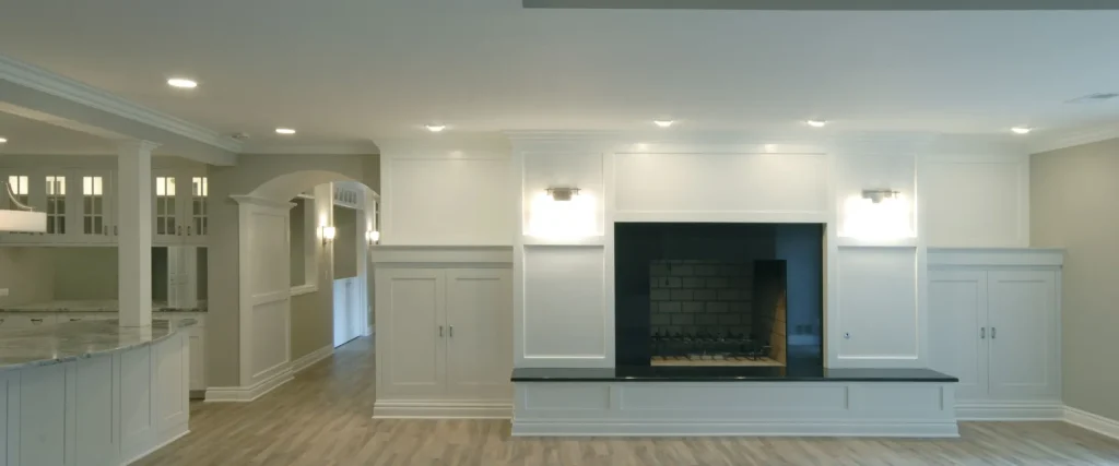 modern basement remodel